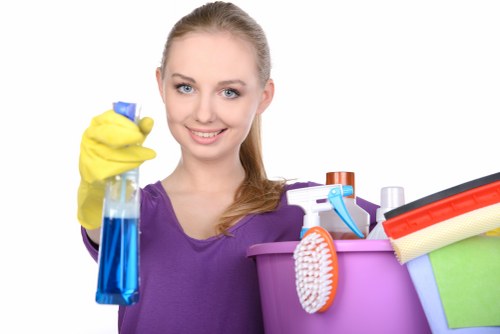 Customer selecting a payment method in Ratcliff Carpet Cleaners checkout